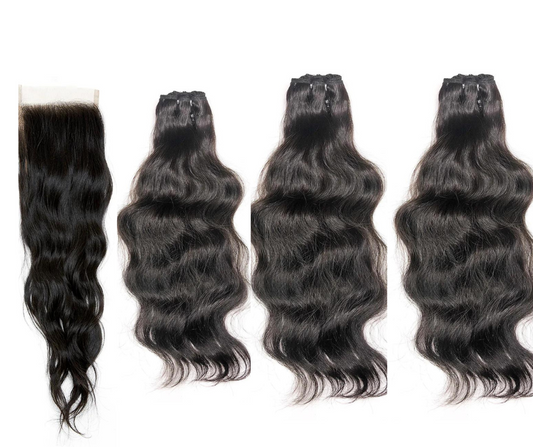Luxe Raw 3 Bundle Deal w/ Closure